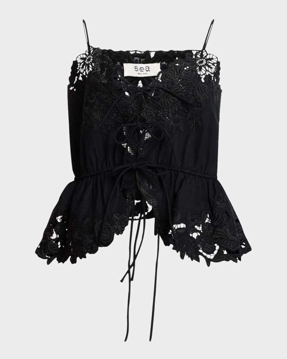 Katharine Embroidered Slip Top